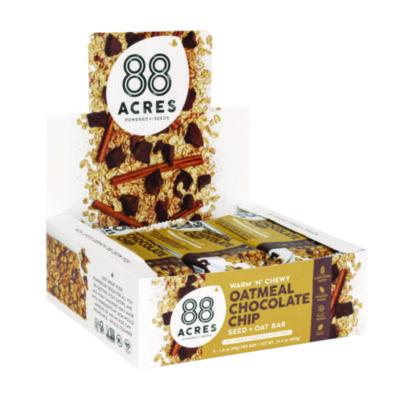 AABACY11049 Warm 'N Chewy Gluten-Free Oatmeal/Chocolate Chip Seed and Oat Bar, 1.6 oz Bar, 9/Box 88 ACRES