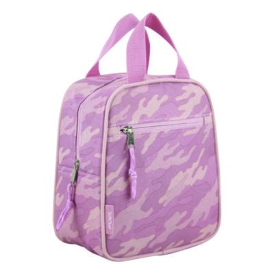 FUE010391STFLC Bijoux Lunch Bag, 7.5 x 4.25 x 9, Pink Camo