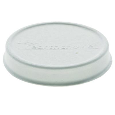 PCTLMC81216ECBB EarthChoice PFAS-Free Compostable Soup Cup Lid, For 8 oz to 16 oz Soup Cups, 4" Diameter, White, Sugarcane, 500/Carton