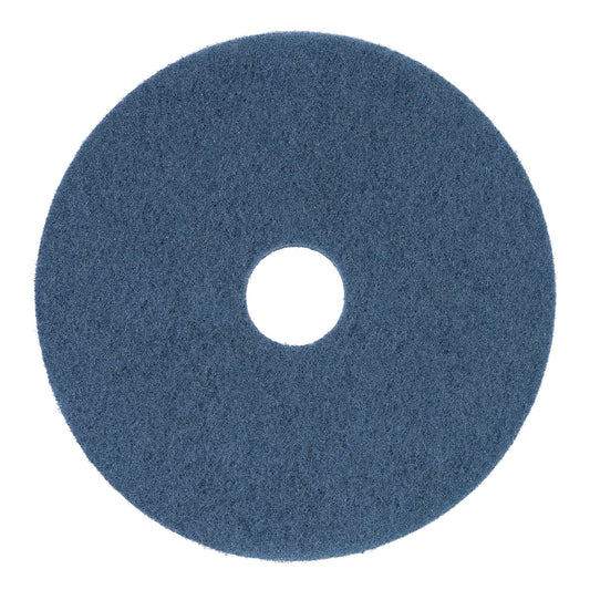 BWK4013BLU Scrubbing Floor Pads, 13" Diameter, Blue, 5/carton