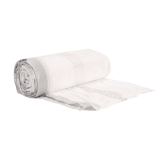 BWK1DK100 Drawstring Kitchen Bags/Liners, Drawstring, 13 gal, 24" x 28", White, 50 Bags/Roll, 2 Rolls/Carton Boardwalk