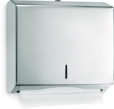 ALHALP481 Horizontal C-Fold/Multi-Fold Paper Towel Dispenser, 10.2 x 4 x 11.2, Brushed Nickel
