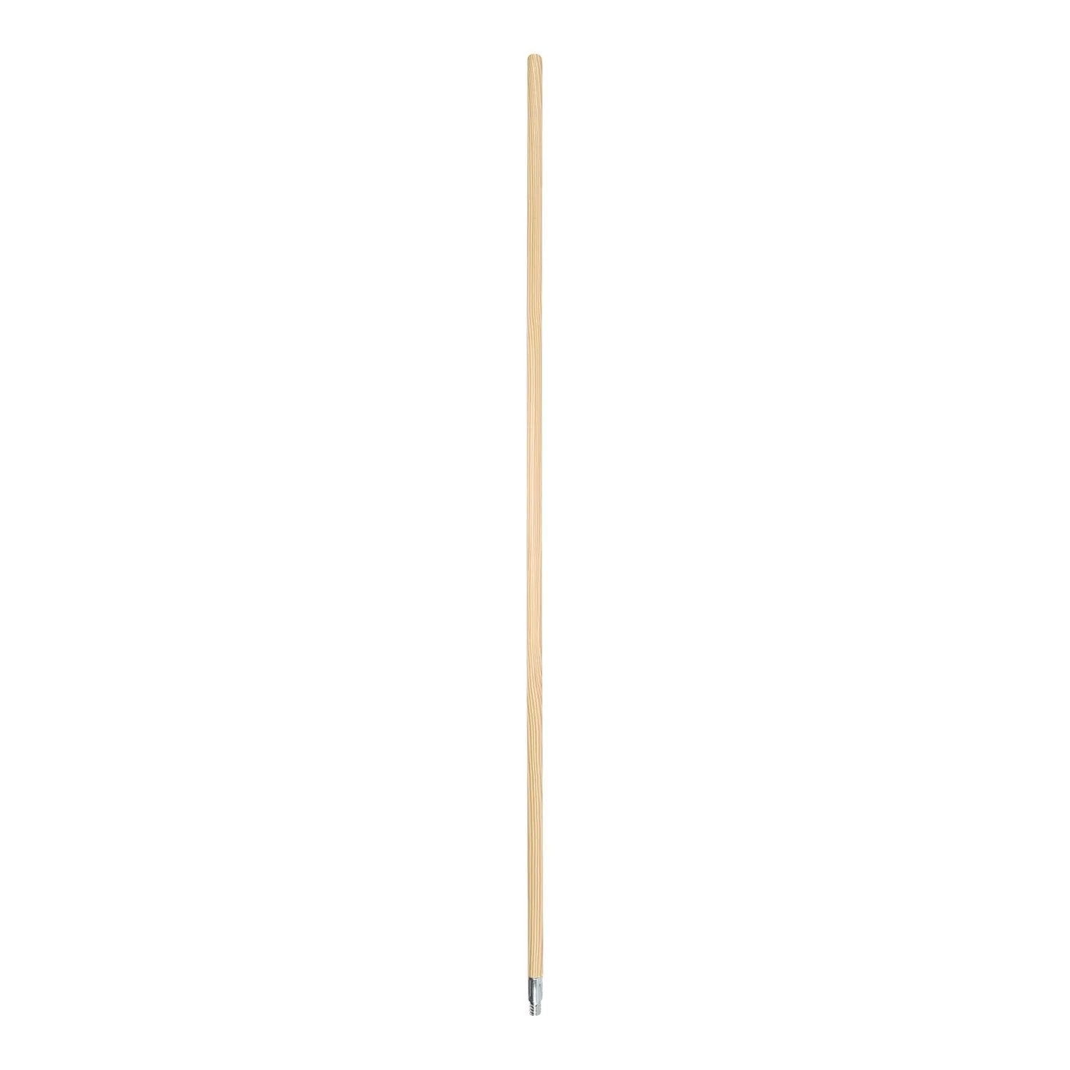 BWK136 Metal Tip Threaded Hardwood Broom Handle, 0.94
