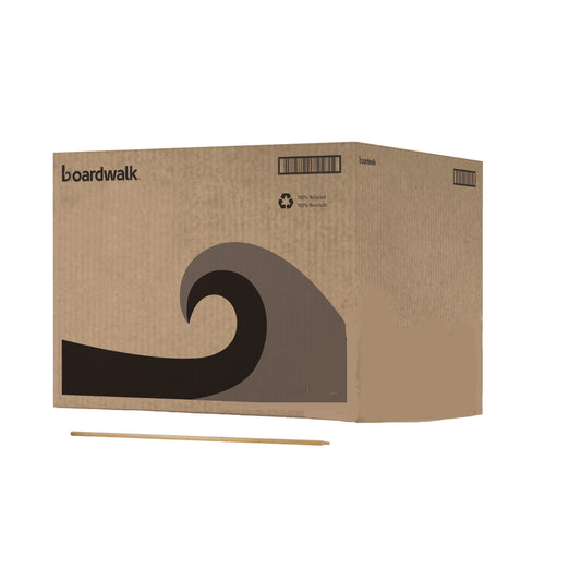 BWK137 Heavy-Duty Threaded End Lacquered Hardwood Broom Handle, 1.13" dia x 60", Natural