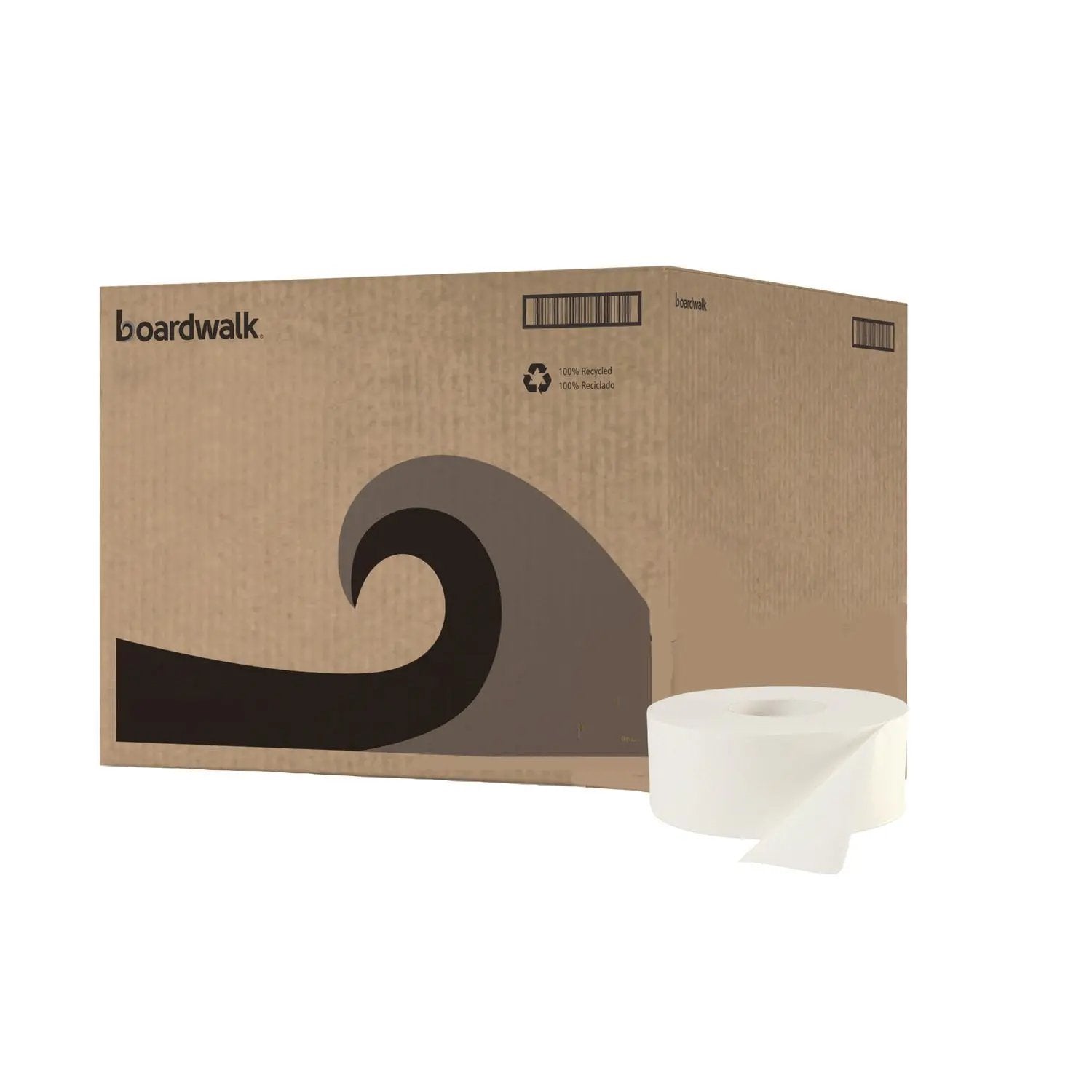 BWK6100B JRT Jumbo Roll Bathroom Tissue, Septic Safe, 2-Ply, 3.3