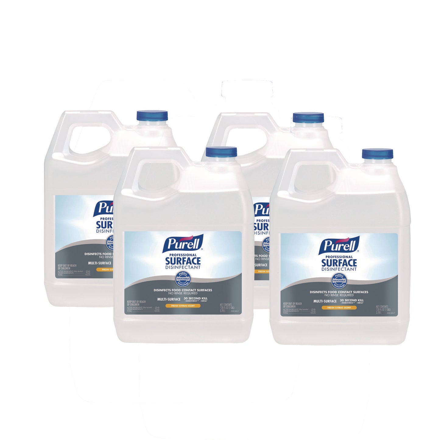 GOJ434204 Professional Surface Disinfectant, Fresh Citrus, 1 Gal Bottle, 4/carton
