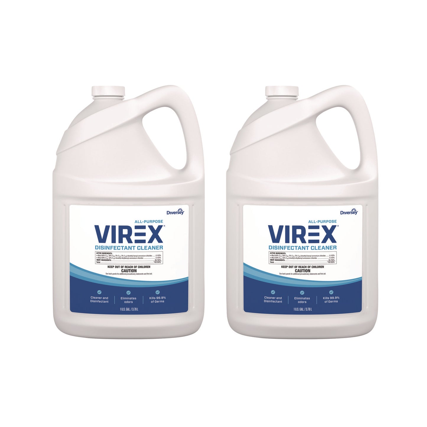 DVOCBD540557 Virex All-Purpose Disinfectant Cleaner, Lemon Scent, 1 Gal Container, 2/carton