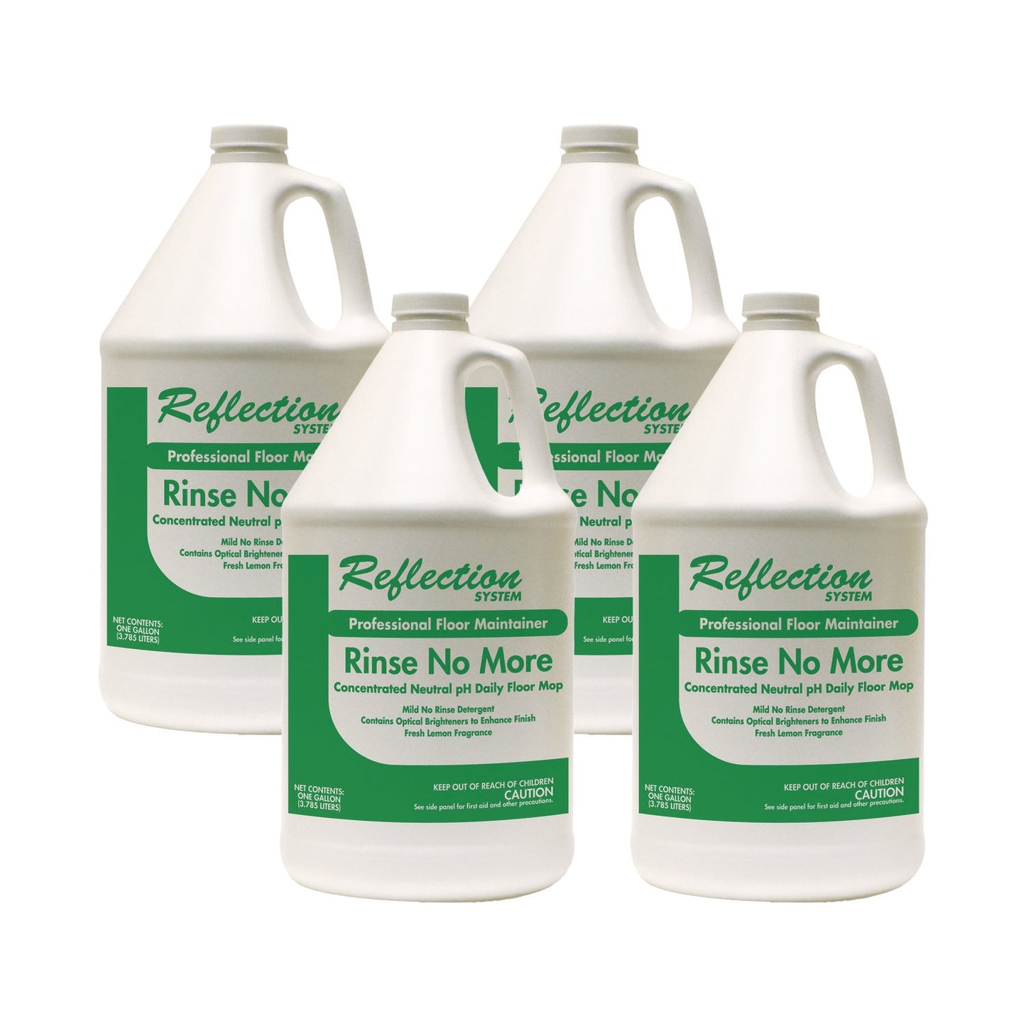 TOL445 Rinse-No-More Floor Cleaner, Lemon Scent, 1 Gal, Bottle, 4/carton Theochem Laboratories