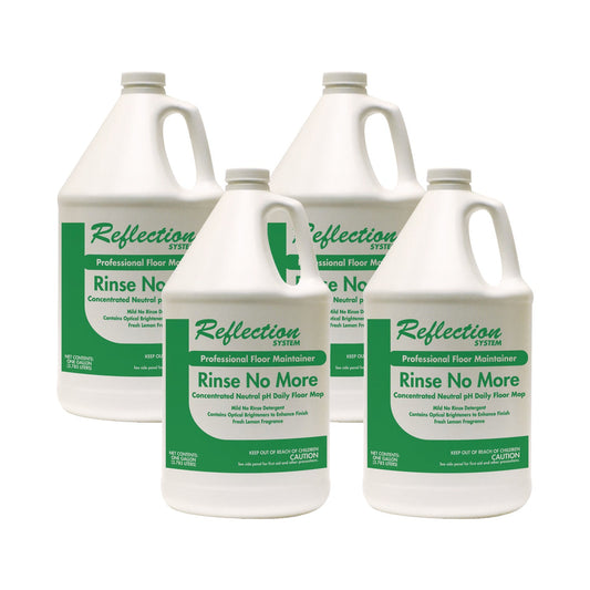 TOL445 Rinse-No-More Floor Cleaner, Lemon Scent, 1 Gal, Bottle, 4/carton Theochem Laboratories