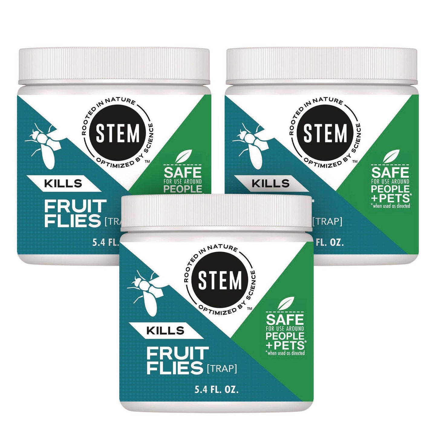 SJN329965 STEM Fruit Flies Trap, 5.4 oz Jar, 8/Carton SC Johnson