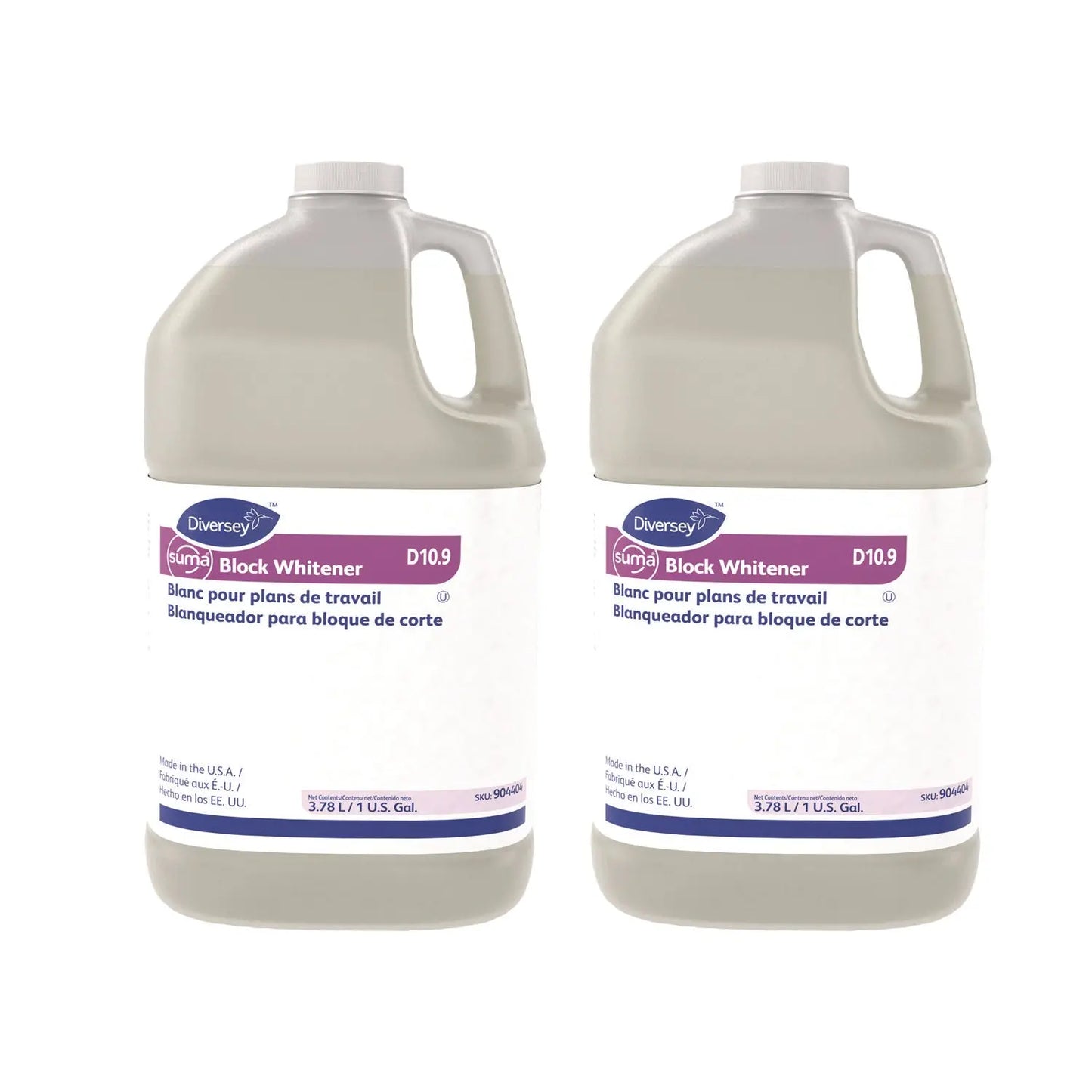 DVO101109766 Suma Block Whitener, 1 Gal Bottle, 4/carton Diversey