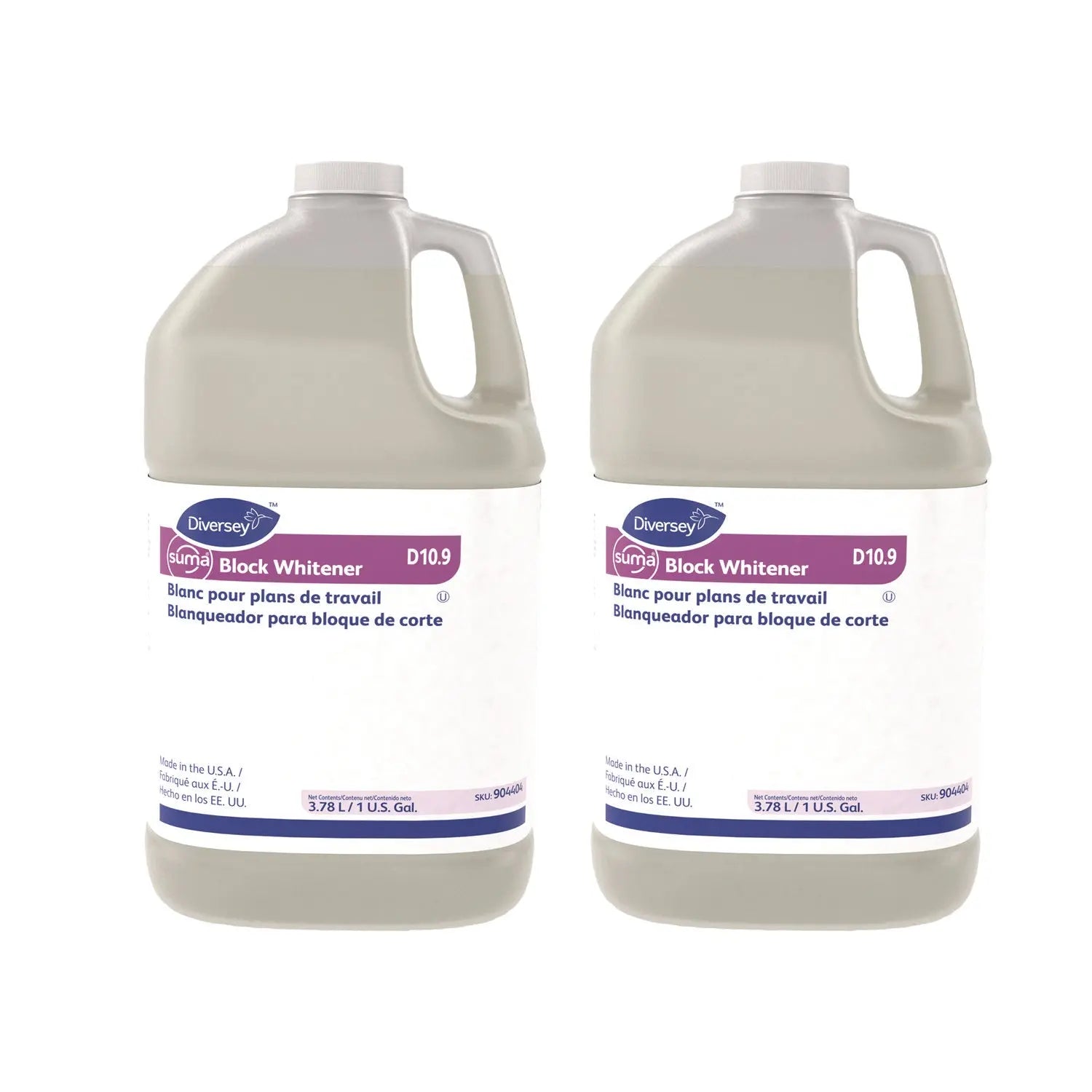 DVO101109766 Suma Block Whitener, 1 Gal Bottle, 4/carton Diversey