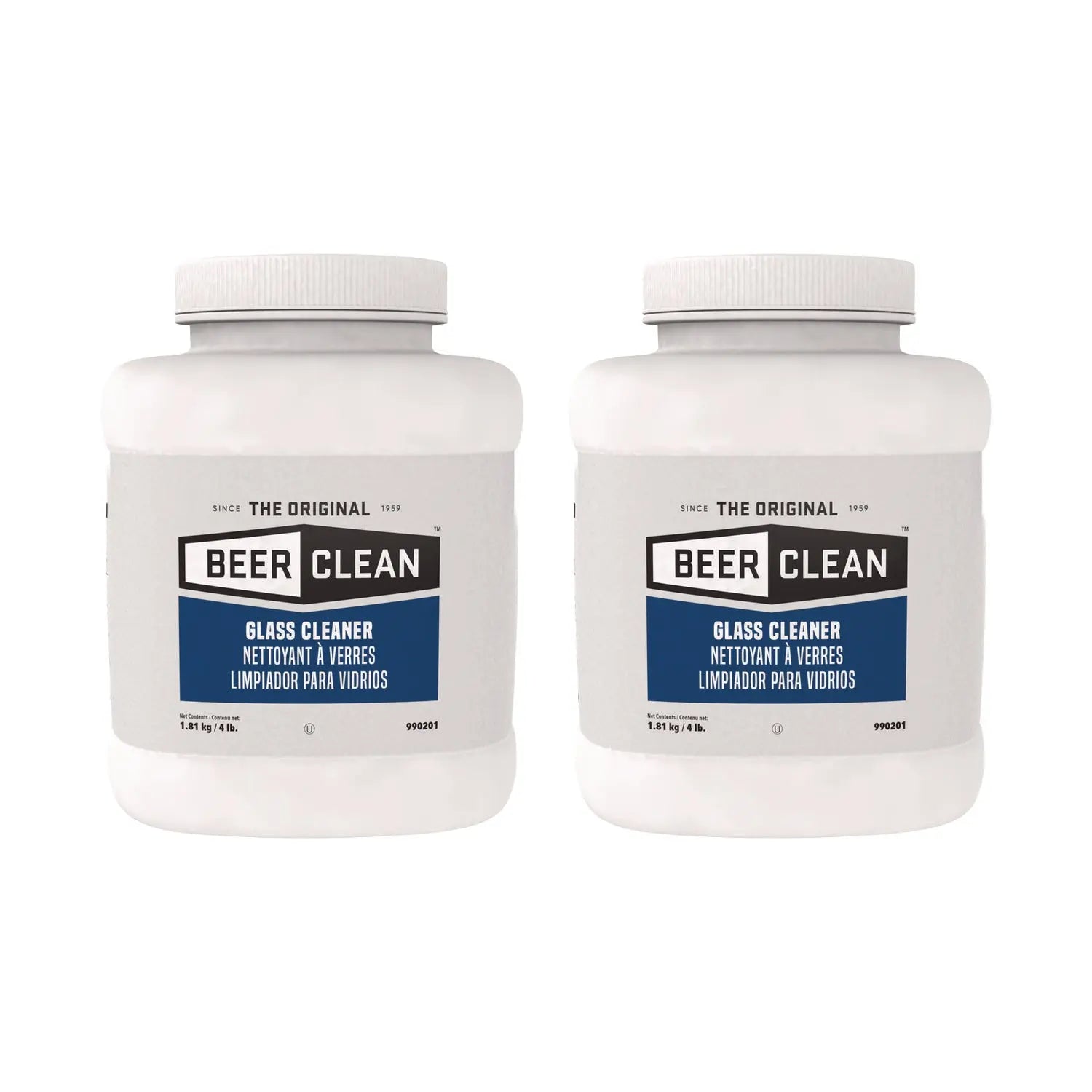 DVO990201 Beer Clean Glass Cleaner, Unscented, Powder, 4 lb Container Diversey