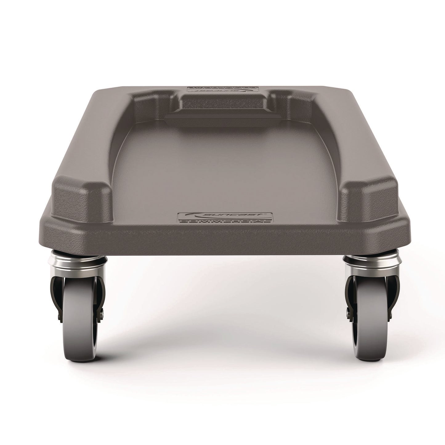 SUATCNDOLLY 23 Gallon Resin Slim Trash Can Dolly, 11.88" x 20.78" x 6.18", Gray