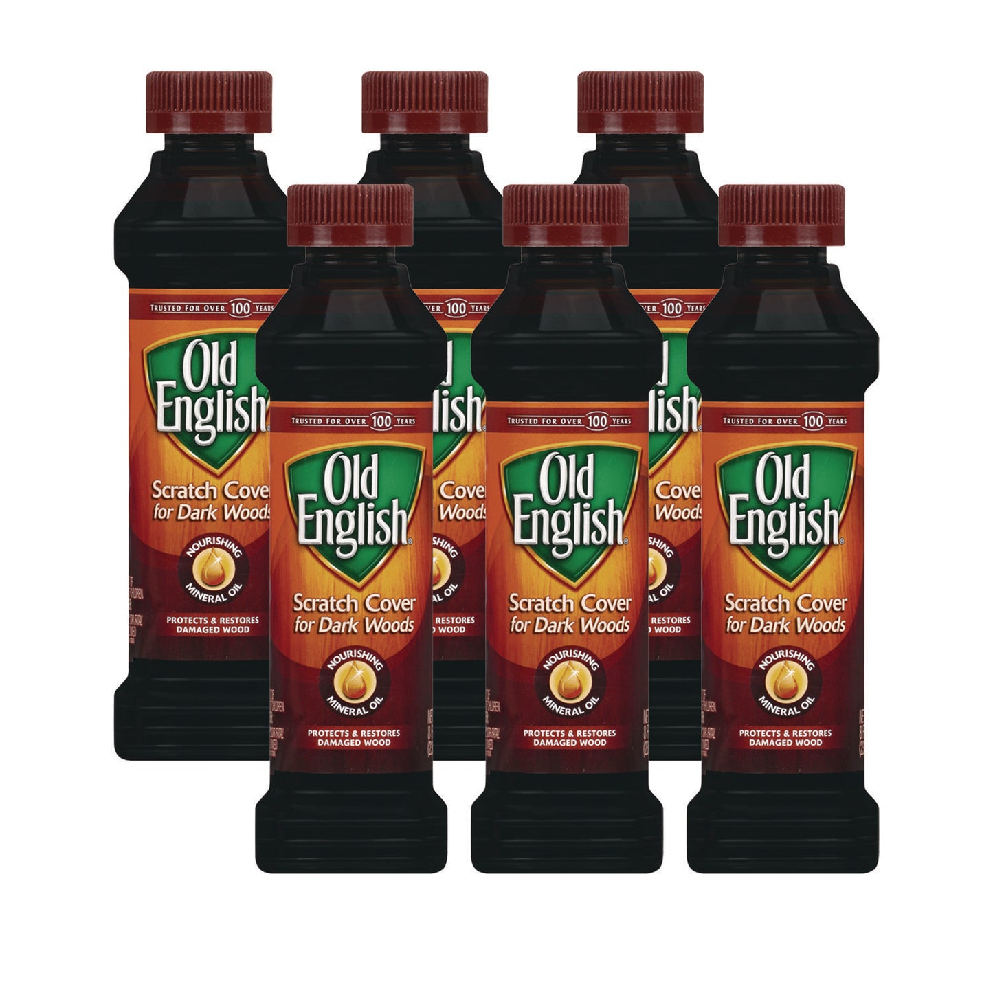 RAC75144CT Furniture Scratch Cover, For Dark Woods, 8 Oz Bottle, 6/carton