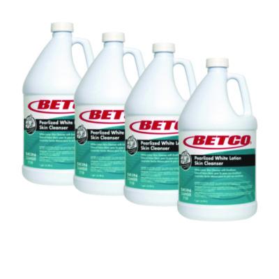 BET7190400 Pearlized White Lotion Skin Cleanser, Tropical Hibiscus Scent, 1 gal, 4/Carton BETCO CORPORATION