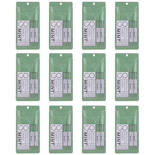 GMHMW05 Individual Mouthwash Packets, Mint Flavor, 0.37 oz Packet, 5/Pack, 12 Packs/Box