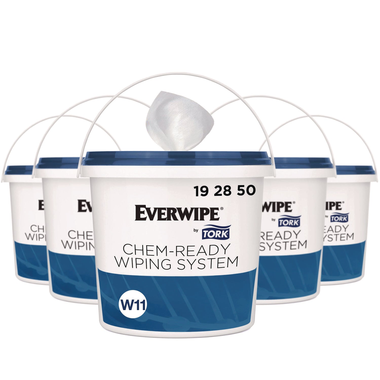 TRK192850 Chem-Ready Buckets, 8.5 x 7 x 7, White, 5/Carton Tork