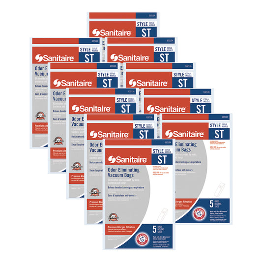 EUR63213B10CT Style ST Disposable Vacuum Bags for SC600 and SC800 Series, 5/Pack, 10 Packs/Carton