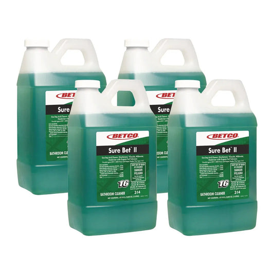 BET3144700 Sure Bet II Foaming FastDraw Disinfectant, Citrus Scent, 67.6 oz Bottle, 4/Carton Betco