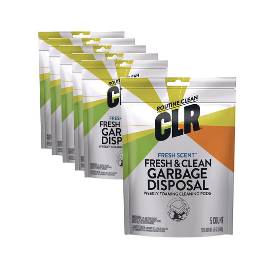 JELGDC6PRO Fresh and Clean Garbage Disposal, Fresh Scent, 5 Pods/Pack, 6 Packs/Carton