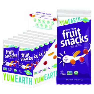 GRR22002288 Organic Fruit Snacks, Assorted Flavors, 2 oz Bag, 12/Carton