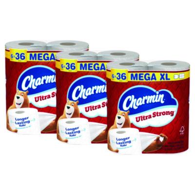 PGC13449 Ultra Strong Bathroom Tissue, Septic Safe, 2-Ply, White, 330 Sheets/Roll, 6 Rolls/Pack, 3 Packs/Carton