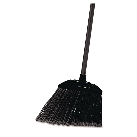 RCP637400BLA Angled Lobby Broom, Poly Bristles, 35" Handle, Black