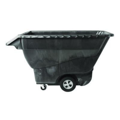 RCP9T15BLA 1 cu yd Structural Foam Tilt Truck, Standard Duty, 1,250 lb Capacity, Black RUBBERMAID COMMERCIAL PROD.