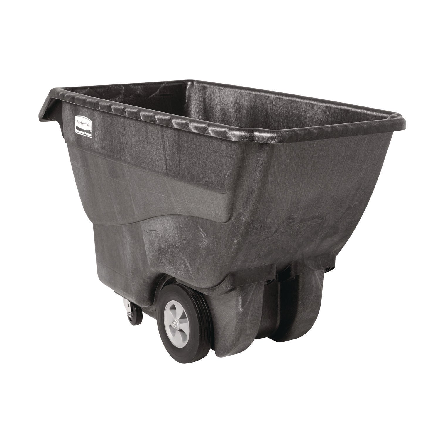RCP1013BLA 0.75 cu yd Structural Foam Tilt Truck, Standard Duty, 1,000 lb Capacity, Black RUBBERMAID COMMERCIAL PROD.