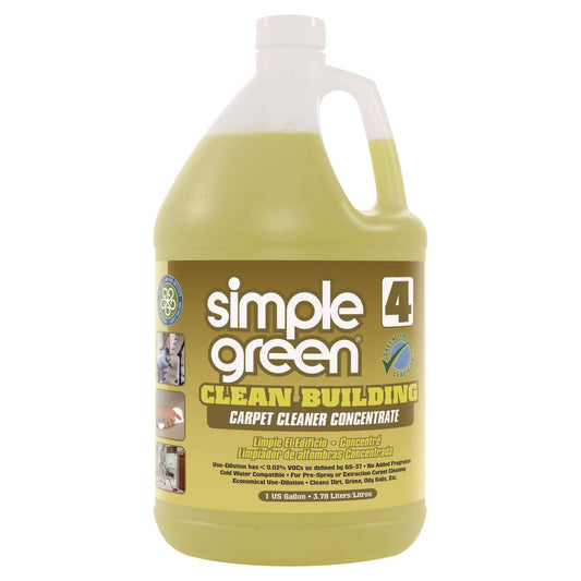 SMP11201 Clean Building Carpet Cleaner Concentrate, Unscented, 1gal Bottle Simple Green