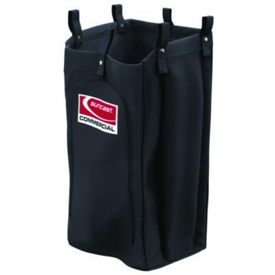 SUAHKCBAG05D Housekeeping Cart Standard Bag, 23 Gal, 15.6" x 12.37" x 30", Black