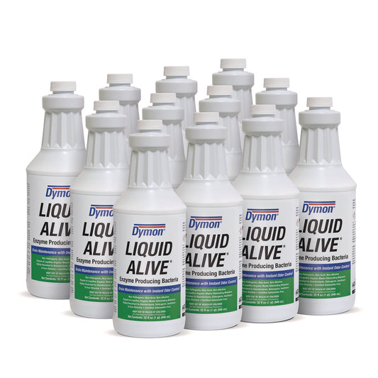 ITW23332 LIQUID ALIVE Enzyme Producing Bacteria, 32 oz Bottle, 12/Carton