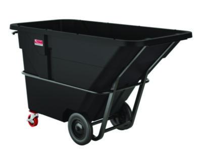 SUARMTTHD150D 1.5 cu yd Heavy Duty Tilt Truck, Forkliftable Frame, 2,200 lb Capacity, Black