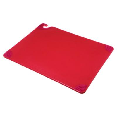 SJMCBG182412RD Saf-T-Grip Cutting Board, Plastic, 24 x 18, x 0.5, Red