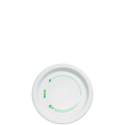 SCCMP6PLANETPK Compostable Paper Dinnerware, ProPlanet, Plate, 6" dia, White, 125/Pack