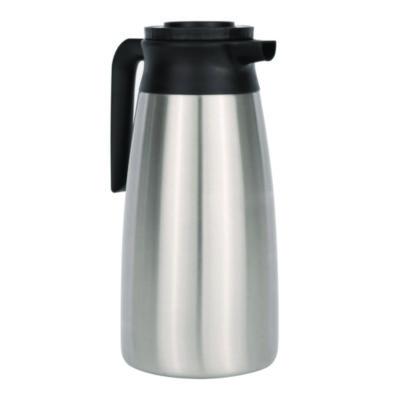 BUNVACPIT19 Thermal Vacuum Pitcher, 64 oz, Stainless Steel/Black