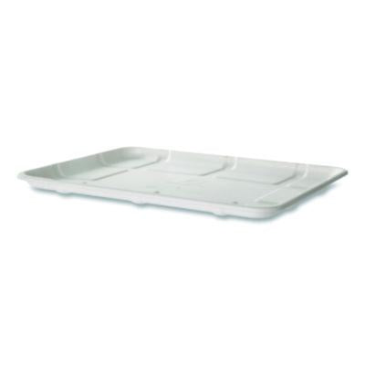 ECOEPMP8SNFA Meat and Produce Food Trays, 10.52 x 8.5 x 0.5, White, Sugarcane Fiber, 300/Carton