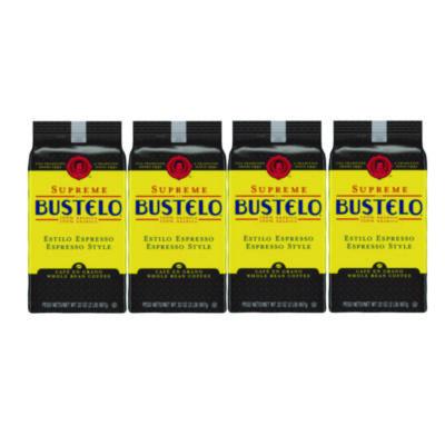 FOL21892 Cafe Bustelo Whole Bean Coffee, Espresso, 32 oz Bag, 4/Carton