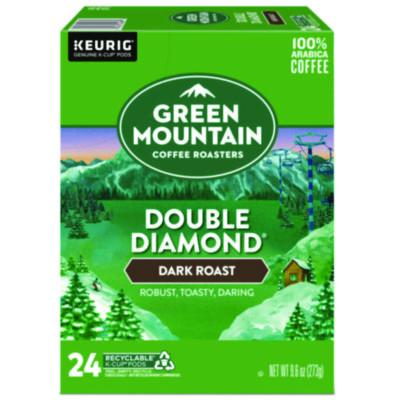 GMT4066 Double Black Diamond Extra Bold Coffee K-Cups, 24/box