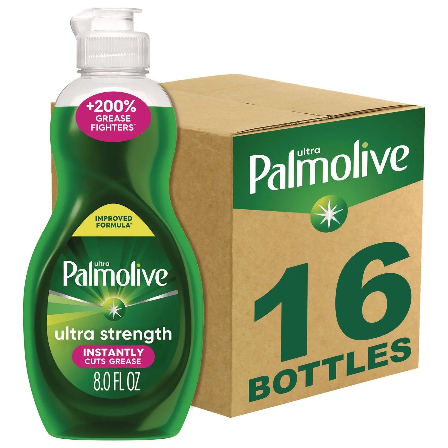 CPC61047169 Dishwashing Liquid, Fresh Scent, 8 oz. Bottle, 16/Carton Ultra Palmolive