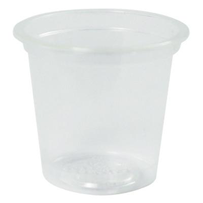 WORCPCS1SN PLA Clear Cold Cups, 1 oz, Plastic, Clear, 3,000/Carton