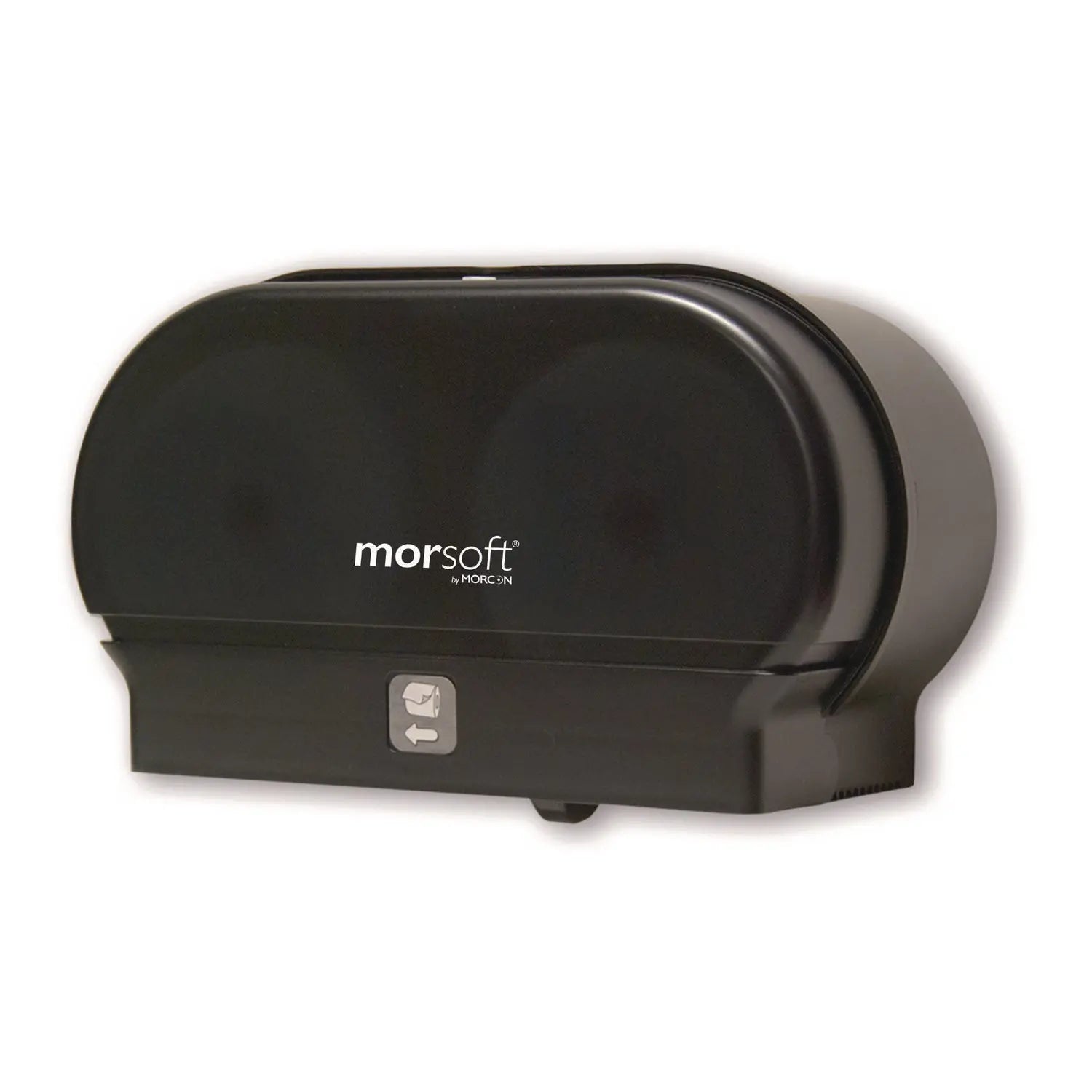 MORM1005 Morsoft Small Core Tissue Dispenser, 11.86 x 5.48 x 7.32, Black Translucent Morcon Tissue