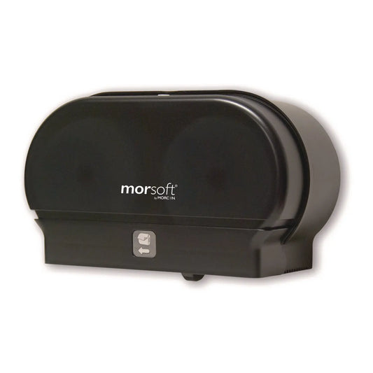 MORM1005 Morsoft Small Core Tissue Dispenser, 11.86 x 5.48 x 7.32, Black Translucent Morcon Tissue