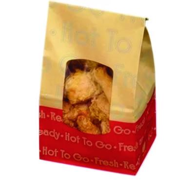 BGC300609 ToGo EcoCraft Grease-Resistant Deli Window Bag, Hot ToGo Labeling, 6.13 x 4 x 12.38, 8 lb Capacity, 500/Carton