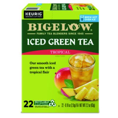 GMT2870 Tropical Iced Green Tea, K-Cup, 0.10 oz, 22/Box