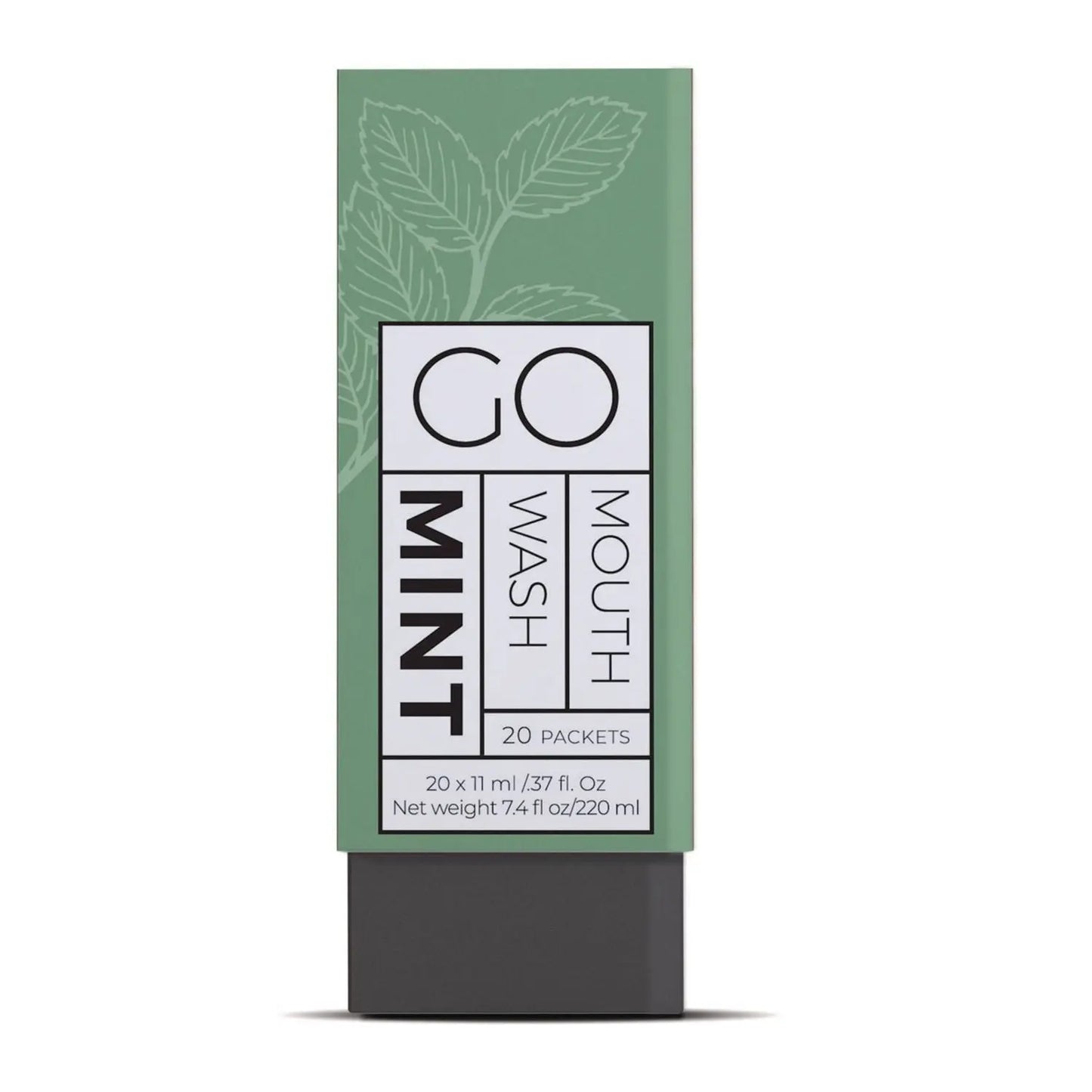 GMHMW20 Individual Mouthwash Packets, Display Pack, Mint Flavor, 0.37 oz Packet, 20/Pack Go Mouthwash