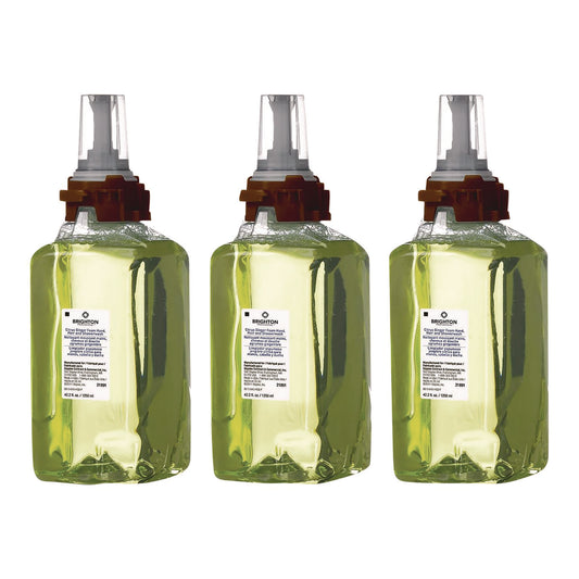 GOJ370143 ADX Foaming Hand Soap Refills, Hand/Hair/Shower Wash, Citrus Ginger Scent, 1,250 mL, 3/Carton