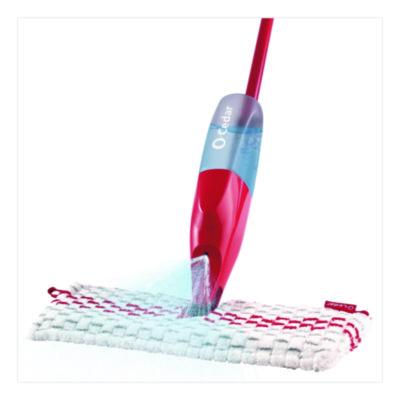 FHD173563CT ProMist MAX Spray Mop, Red/White/Gray Microfiber Head, 48" Red/Black/Gray Plastic Handle, 4/Carton