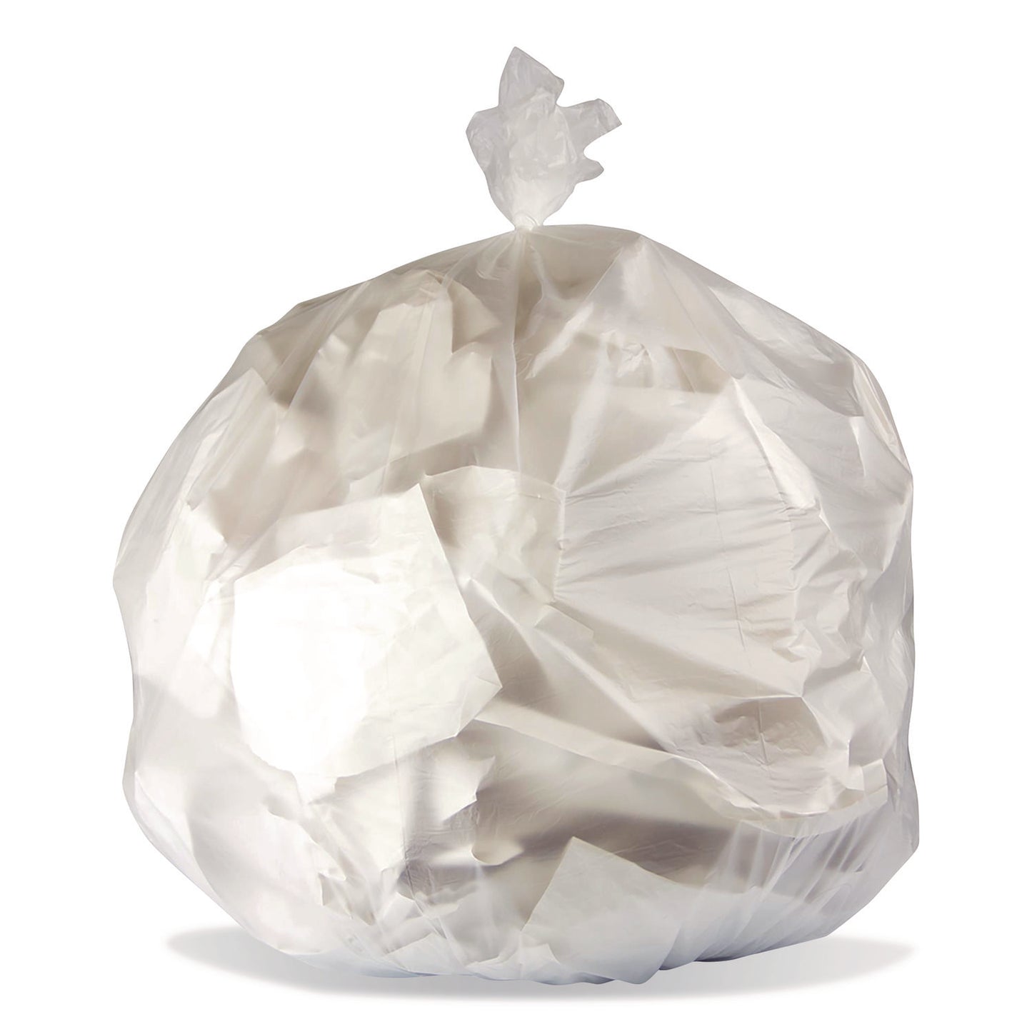 BWK24248N High-Density Waste Can Liners, 10 gal, 8 mic, 24 x 24, Natural, 1,000/Carton